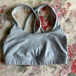Blue lululemon energy bra.
